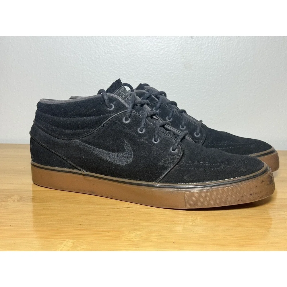 Nike SB Zoom Stefan Janoski Mid Black Gum‎ 443095-009 Men's Size 9.5